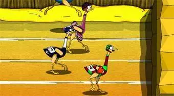 La carrera de los avestruces