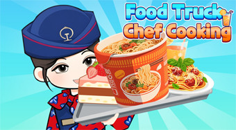 Food Truck Chef Cooking